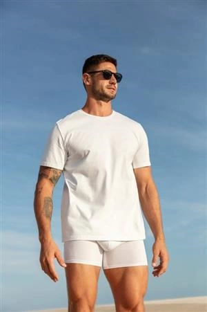 Cueca Boxer Algodão Egípcio (161E1)