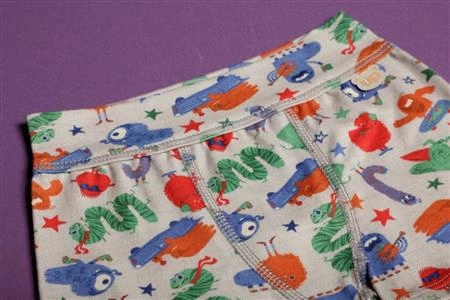 Cuequinha Boxer Algodão Estampada Infantil C/ Cós (367C5) 
