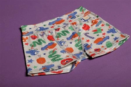 Cuequinha Boxer Algodão Estampada Infantil C/ Cós (367C5) 