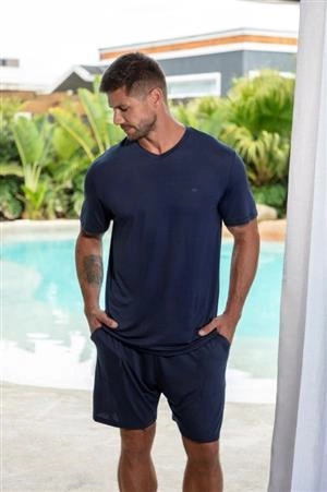 Pijama Modal Masc. Curto (112M1)