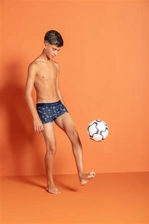 CUECA BOXER JUVENIL COTTON ESTAMPA DIGITAL EXCLUSIVA (561C6) 