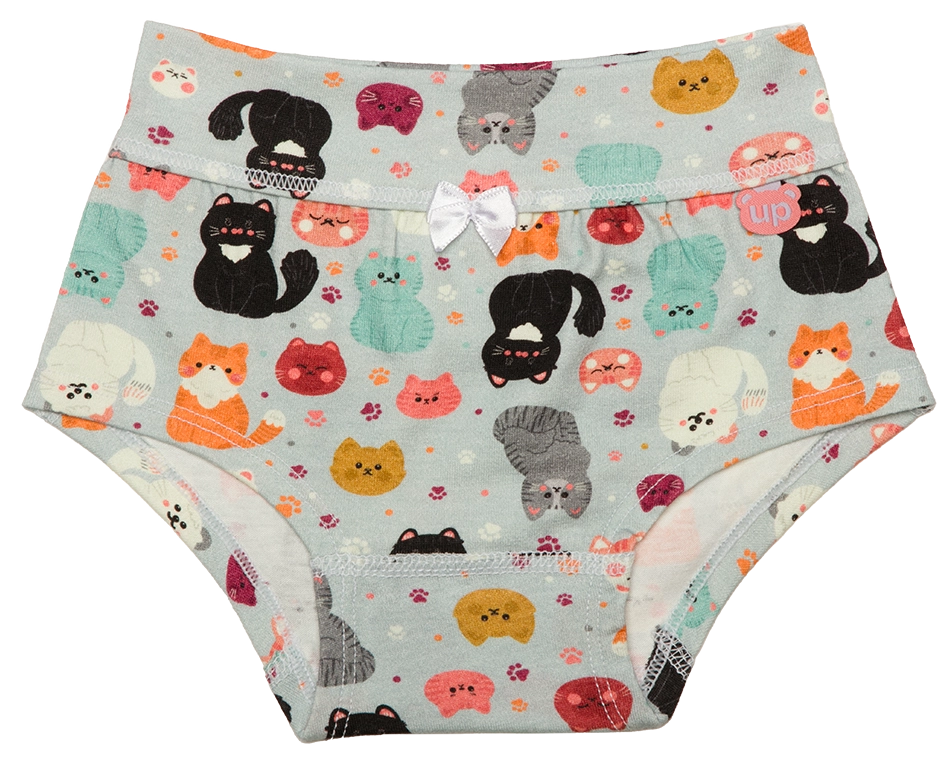 Calcinha Algodão Estampada Infantil (464C5) 464C5