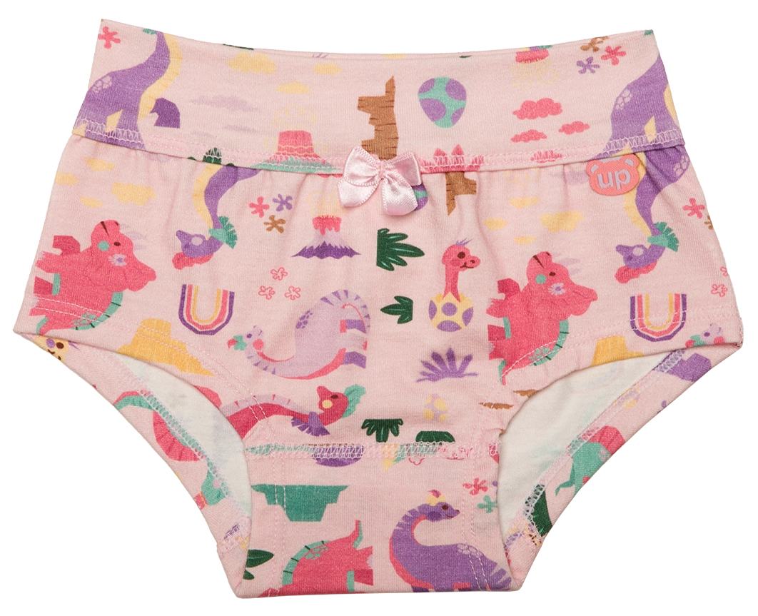Calcinha Algodão Estampada Infantil (464C5) 464C5