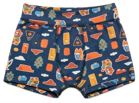 Cuequinha Boxer Algodão Estampada Infantil C/ Cós (367C5) 367C5