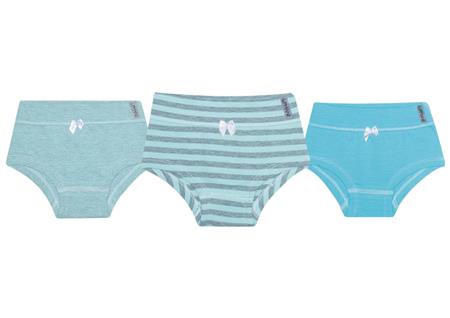 KIT C/ 3 CALCINHAS INFANTIL COTTON (4K3C1) 4K3C1