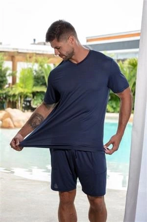 Pijama Modal Masc. Curto (112M1)