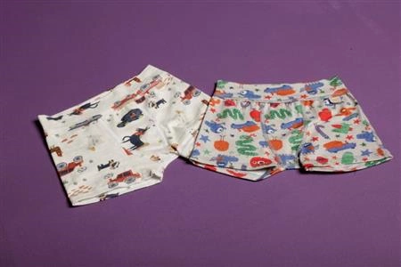 Cuequinha Boxer Algodão Estampada Infantil C/ Cós (367C5) 
